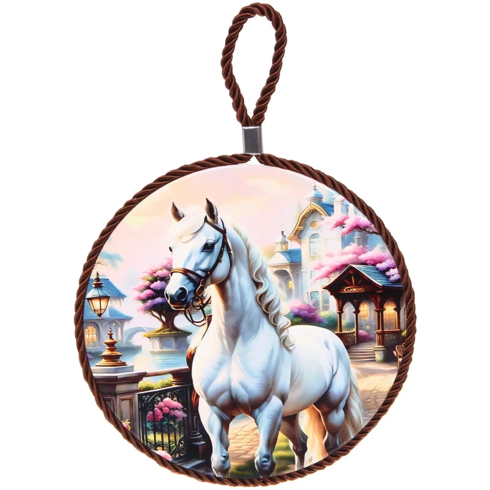 Подставка под горячее керамика 16см «Белоснежная грация»