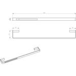 Полотенцедержатель Boheme Q 10942-CR-B Chrome & black