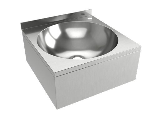 Рукомойник консольный РКЦ 400/304, 400х400х200 мм, с бортом и отверстием