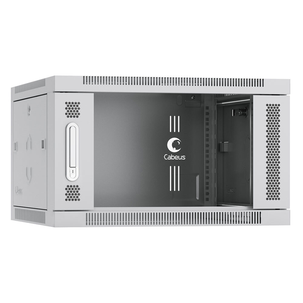 Шкаф настенный 19", 6U Cabeus SH-05F-6U60/35