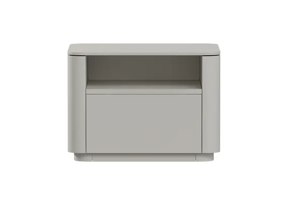 Тумба прикроватная Tammi 1 полка 1 ящик ширина 50 см (серо-бежевый)