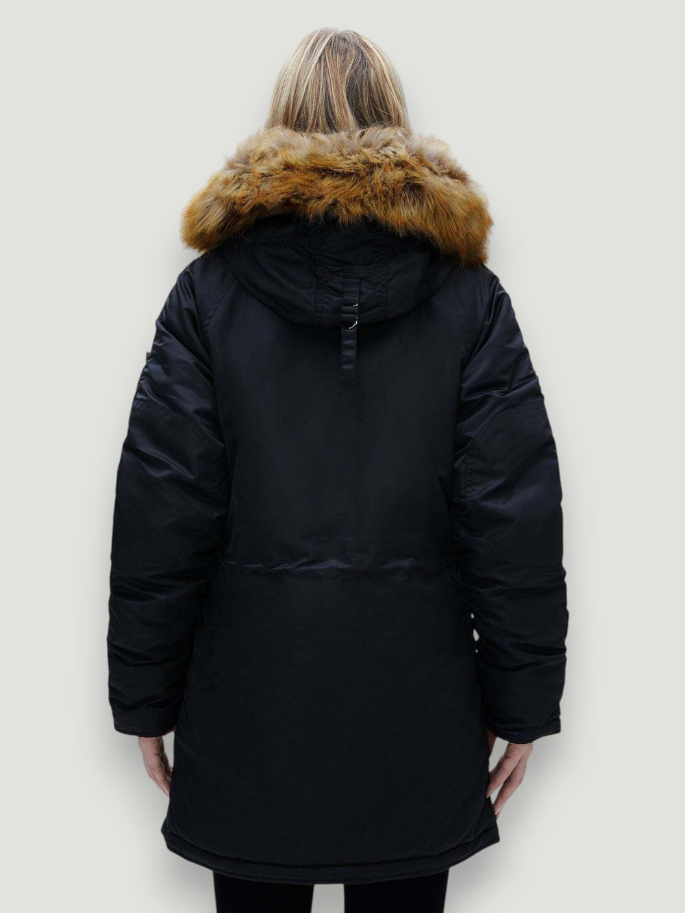 Alpha N-3B W Parka (черный/оранж - black/orange)