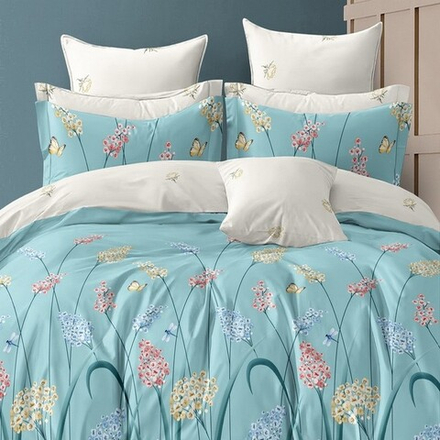 Комплект постельного белья "АВТ. 789", сатин, 100% хлопок, Россия. Пододеяльник на молнии!!!