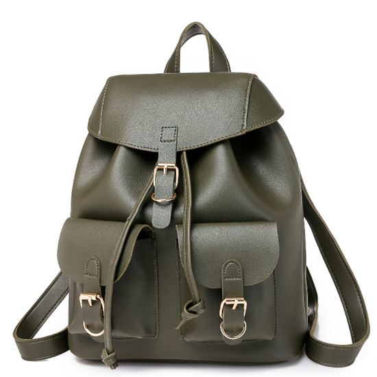 Рюкзак женский из экокожи Торба 2.0. Болотный