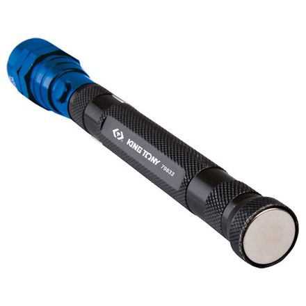 Цена на KING TONY (79833) Фонарь светодиодный телескопический, LR44