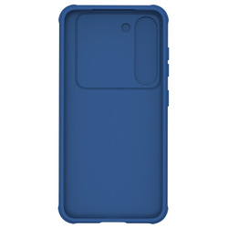 Чехол синего цвета с сдвижной шторкой для камеры от Nillkin на Samsung Galaxy S23+ Плюс, серия CamShield Pro Case