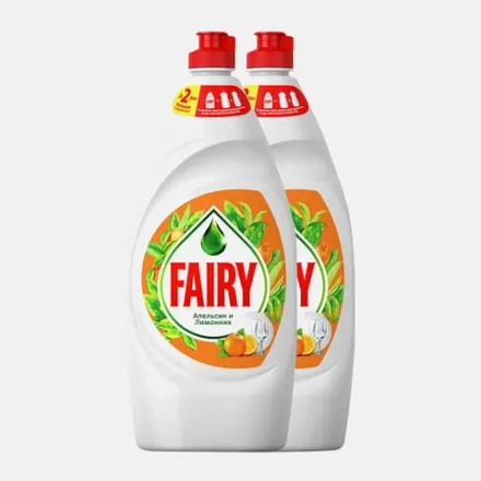 Средство для мытья посуды Апельсин и лимонник Fairy 2шт*900мл