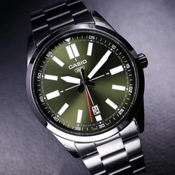 CASIO Men Standard Series Green Watch MTP-VD02B-3E