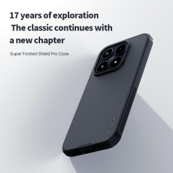 Противоударный чехол черного цвета для Xiaomi 17, серия Super Frosted Shield Pro от Nillkin