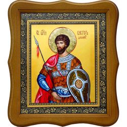 Виктор Дамасский мученик. Икона на холсте.