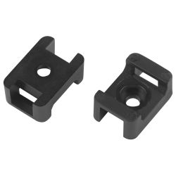 Площадка монтажная ЭРА NO-225-314 22х16 мм чёрная М4 под хомуты шириной до 10 мм 10 шт