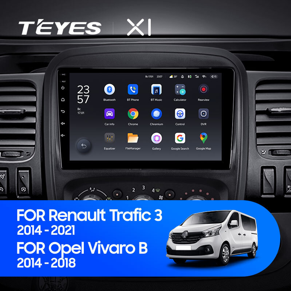 Teyes X1 9"для Renault Trafic 3 2014-2021