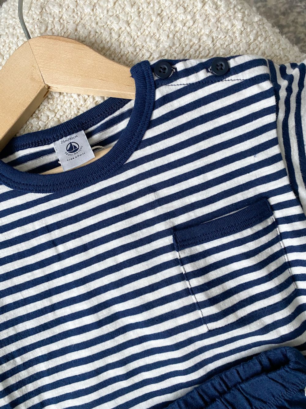 Новый хлопковый комплект Petit Bateau, 86
