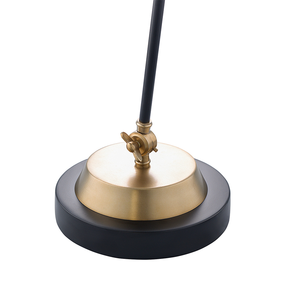 Лампа настольная pilwy, D21х65 см, золотистая/черная