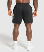 Шорты GYMSHARK British Lifting Goods Graphic Shorts Black