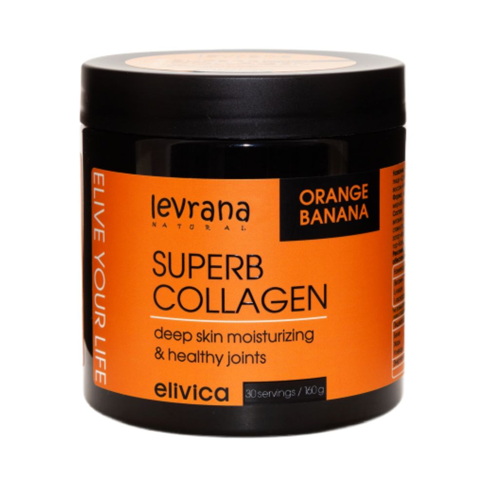 Биологически активная добавка к пище Супер коллаген (Superb Сollagen) со вкусом Апельсин-банан 160г (Levrana) Биологически активная добавка к пище Супер коллаген (Superb Сollagen) со вкусом Апельсин-банан 160г (Levrana)