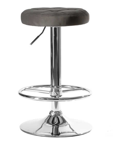 Табурет барный DOBRIN BRUNO, серый велюр (MJ9-75)