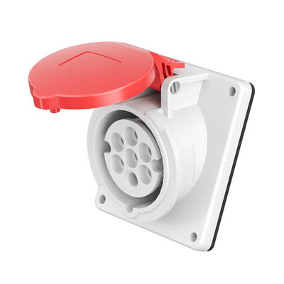 Розетка панельная с наклоном PAS IP44 16A 6P+E 400В