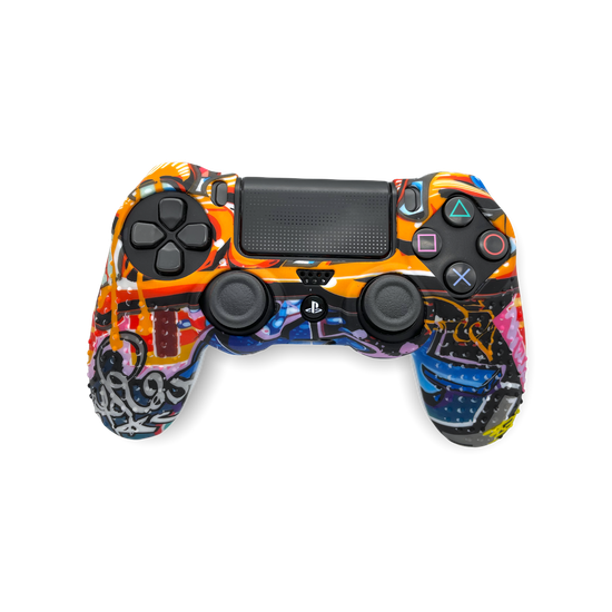 Силиконовый чехол для DualShock 4 PS4 граффити