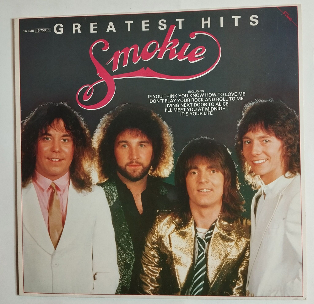 Винтажная виниловая пластинка LP Smokie Greatest Hits (Germany 1984)