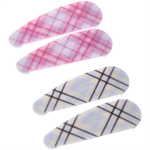 Зажимы для волос 4шт «Collection School», принт клетка, 5,2*1,7см