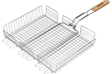 Объемная решетка-гриль SPARTA 300х400х65 мм, хромированная 69561