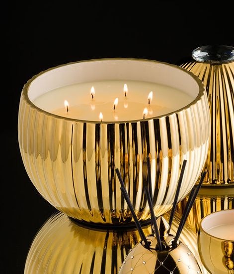 18k Golden Egg, свеча Bois de Russie, Ladenac Milano