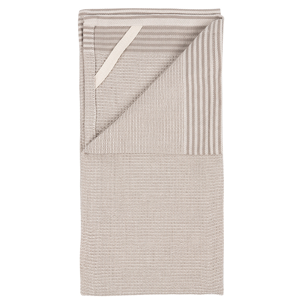 Набор из двух вафельных полотенец с контрастным кантом из коллекции essential, 50х70 см