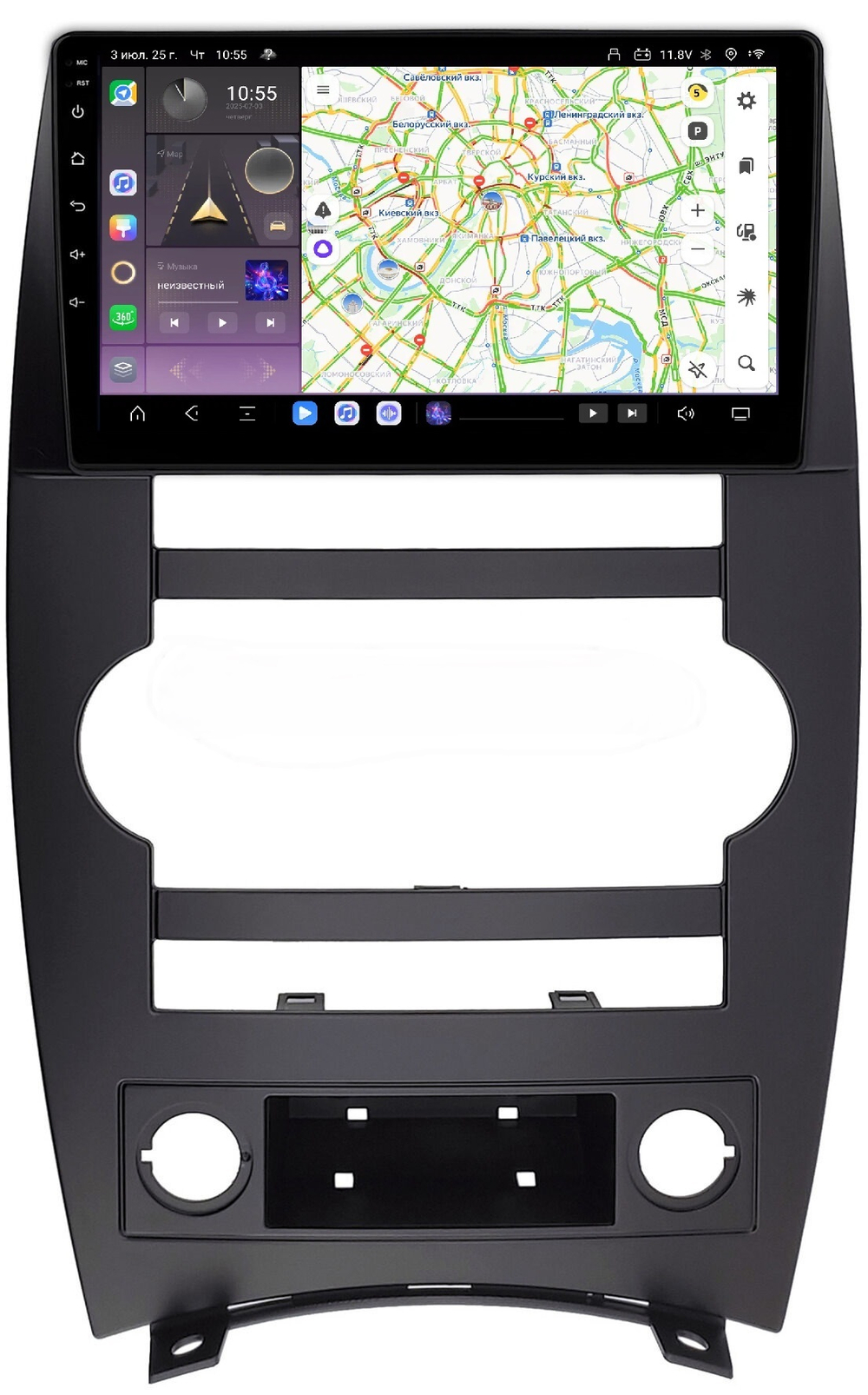 Магнитола для Jeep Commander 2005-2010 - Carmedia SF-9303 QLed, Android 13, TS20, CarPlay, SIM-слот