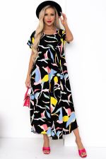 Платье Магия лета (черный) Р11-867/29 Nikol