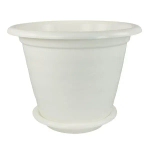 Горшок цв. Виола 10л. с под. (белый) (комплект 10 шт)