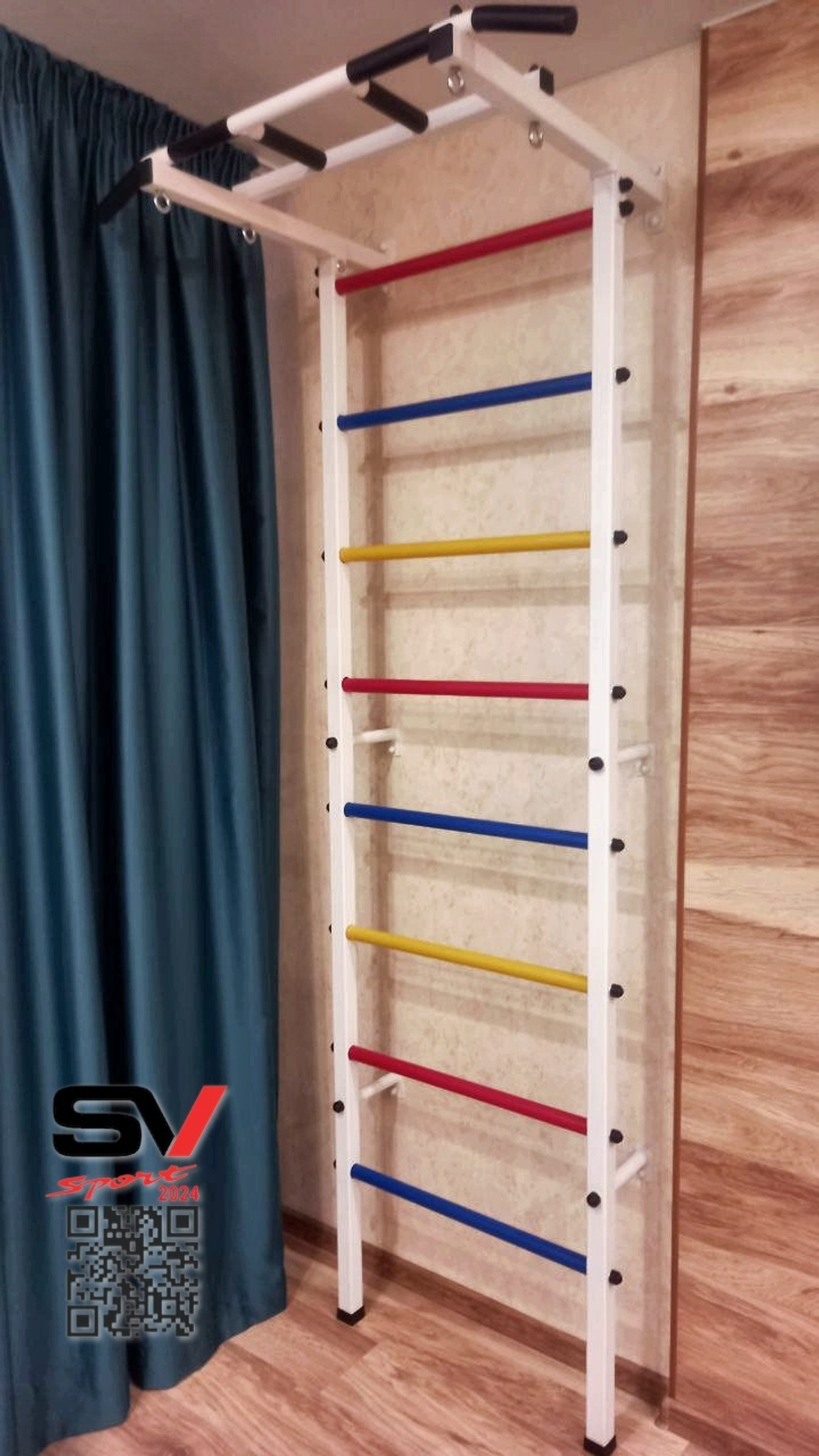 Монтаж шведской стенки Sv Sport в бетонные, кирпичные стены