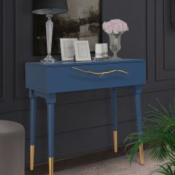 Консоль Арт Колор matte Стайл Голд Королевский синий матовый