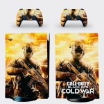 Наклейка для консоли PS5 Call Of Duty Cold War Защитная пленка на консоль и контроллеры Sony PlayStation 5