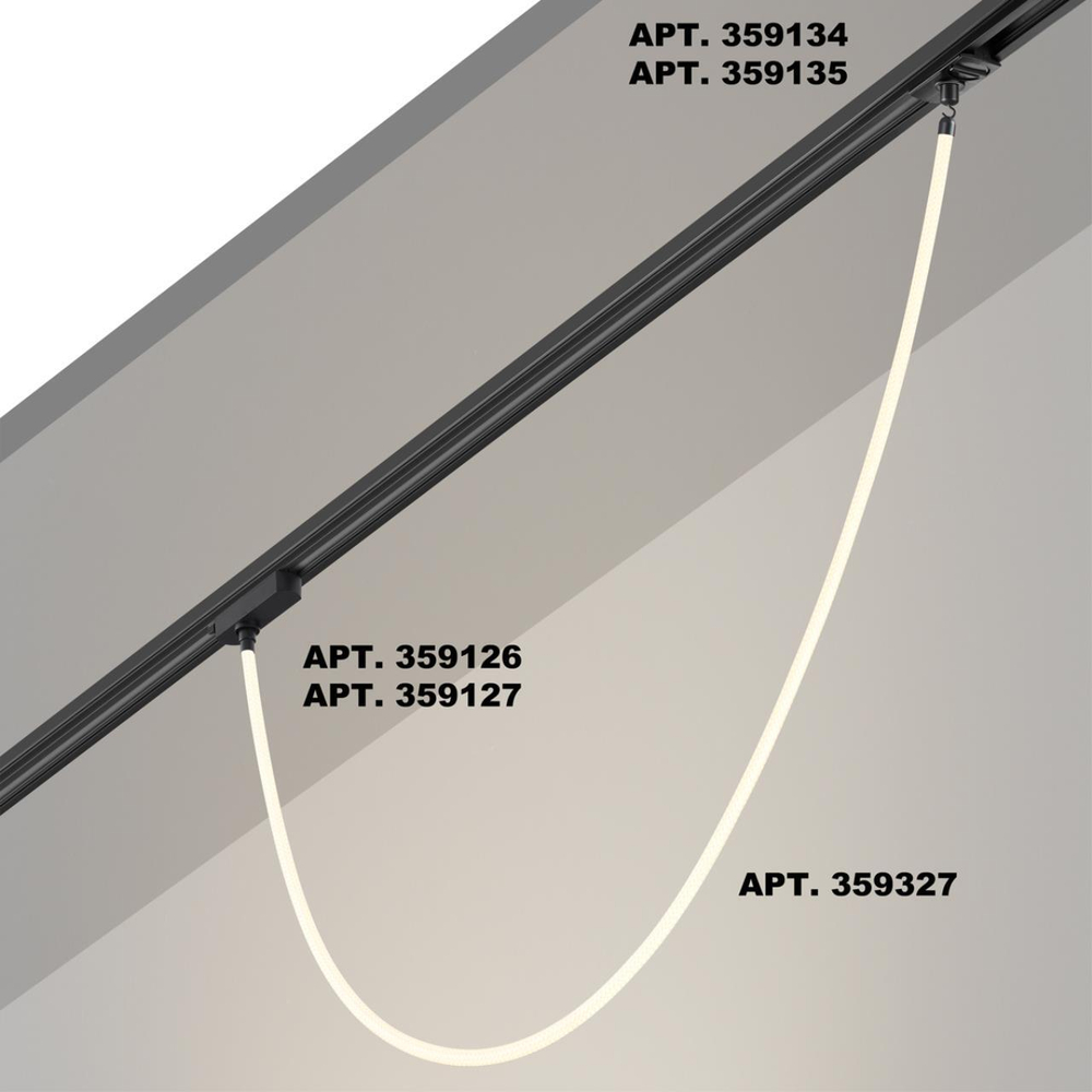 359327 KONST NT24 066 черный Светильник светодиодный IP20 LED 4000K 14W 170-265V 1360Лм RAMO