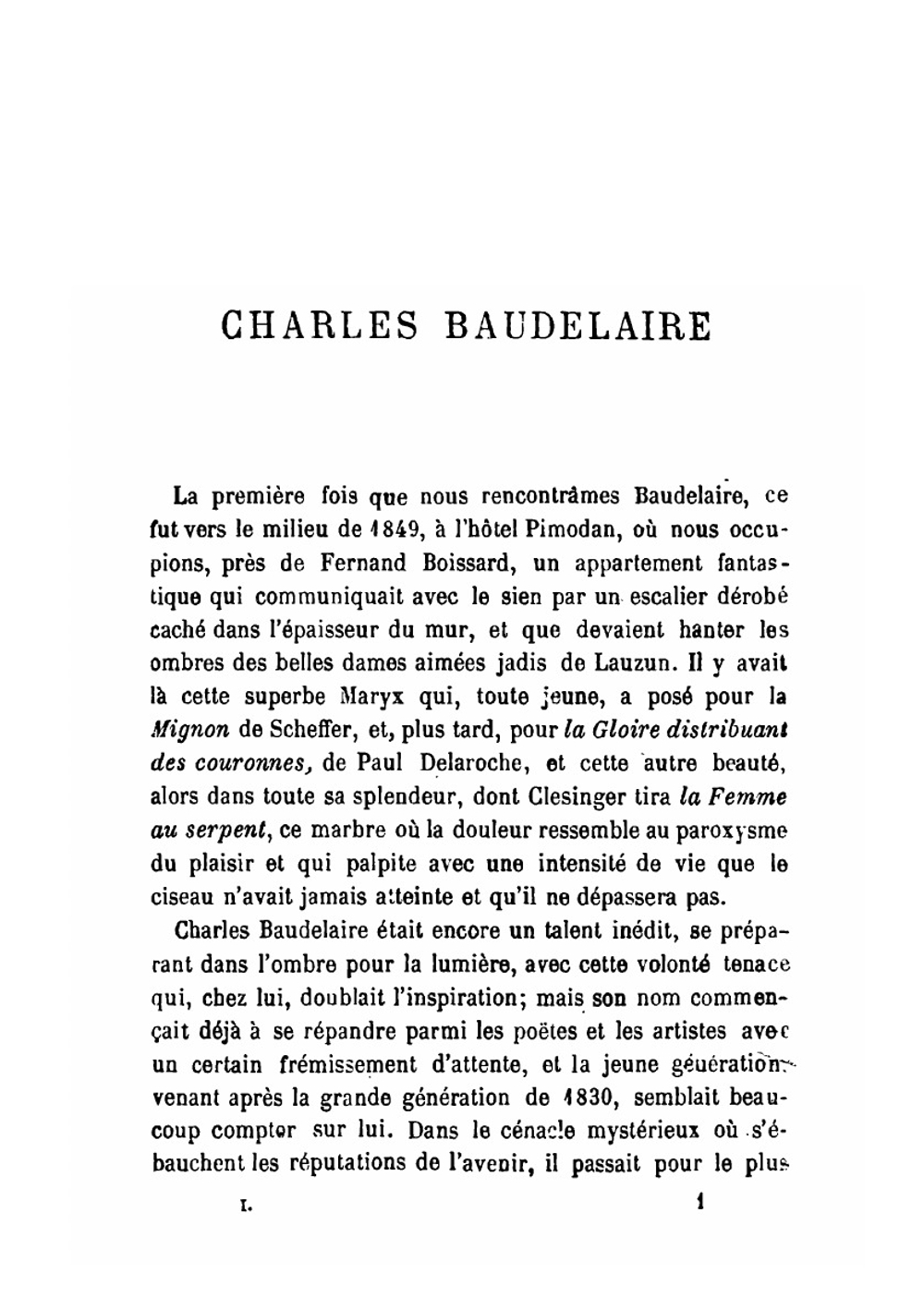 Les fleurs du mal. Précédées d'une notice par Théophile Gautier | Charles Baudelaire