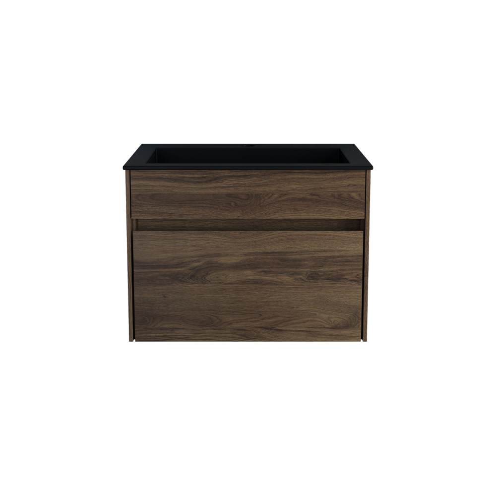 База под раковину Chiara 600 подвесная, 1 выкатной ящик soft-close, C.Oak