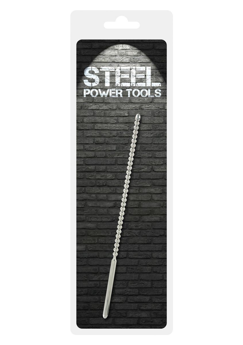 Уретральный плаг Dip Stick Ribbed (Цвет: серебро)