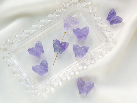 Бусина Бабочка 14.5мм, флюорит (в ассортименте)