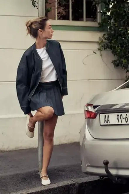 ZARA БАЛЕТКИ С МЕТАЛЛИЧЕСКИМ РЕМЕШКОМ, БЕЛЫЙ