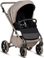 Детская коляска Tutis Uno 6 Plus Essential collection 4 в 1 с автокреслом Elo Lux EduSky Black и базой 1602172 Taupe с сумкой