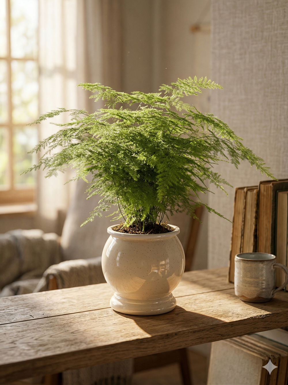 Аспарагус Earth Mexican Fern пластиковый горшок д.12