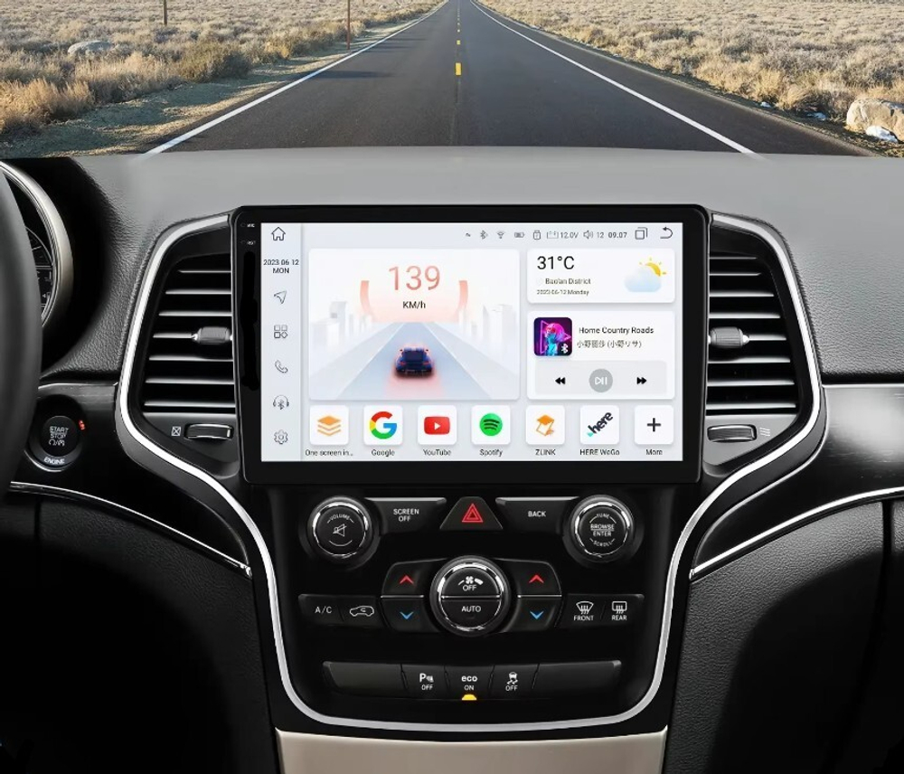 Магнитола для Jeep Grand Cherokee WK2 2013-2021 (ШГУ 8.4") - Teyes CC3-2K на Android 10, 2K QLED, ТОП процессор, CarPlay, 4G SIM-слот