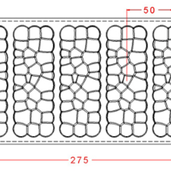 457 | Форма для шоколадных плиток &quot;Пузырьки Junior&quot; (275*135 мм)