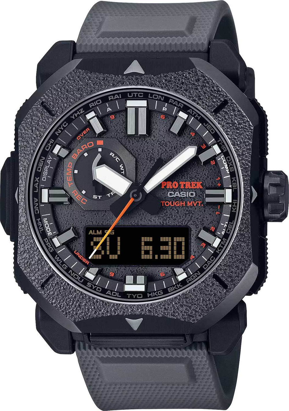 Японские наручные часы Casio Pro Trek PRW-6900BF-1 с хронографом