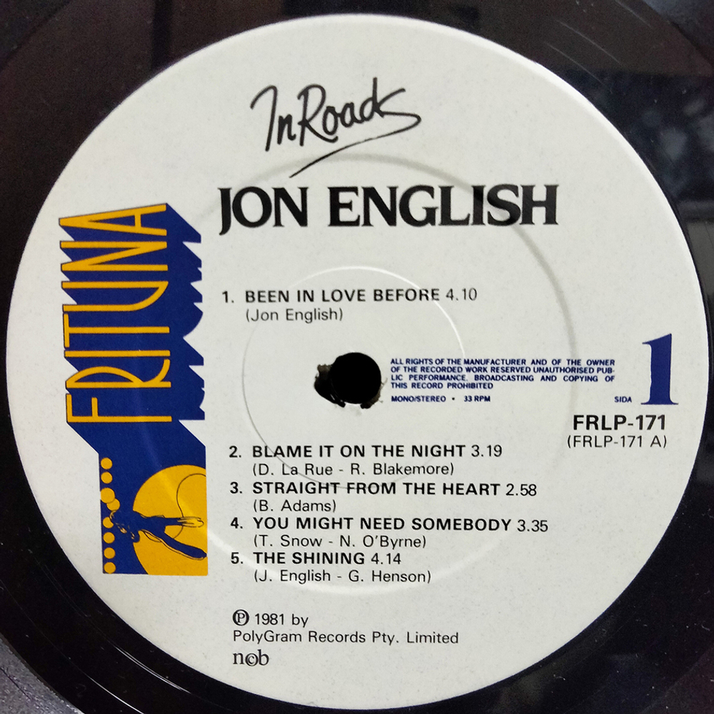 Jon English / In Roads (LP)