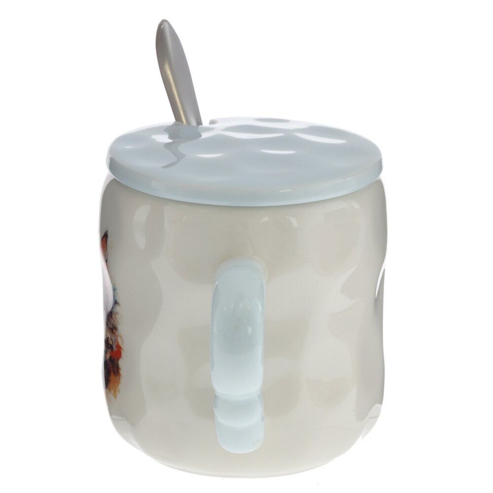 GAEM Кружка с крышкой и ложкой, L13,5 W8,3 H10 см