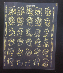 Nika Nagel Набор наклеек "Фрески 2" для дизайна