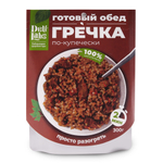 Набор 4шт, Готовый обед на два дня: Борщ, Солянка - Греча по купечески, Жаркое (DeliLabs)