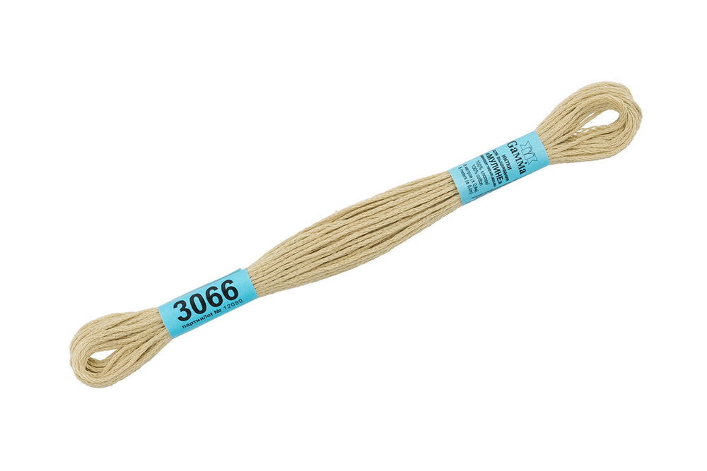 Мулине "Gamma", 100% хлопок, 8 м, №3066